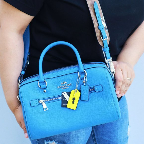 NEW Coach Snoopy "Sally" Peanuts Yellow Leather Key Chain Bag Charm - Picture 2 of 5